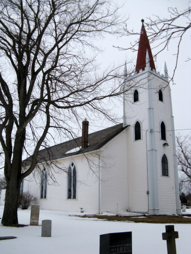 Showing northwest elevation